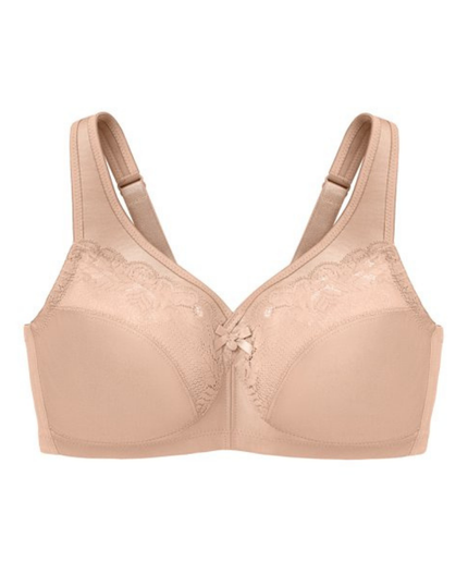 Glamorise 1003 Cafe MagicLift Minimizer Wire Free Bra myselflingerie.com