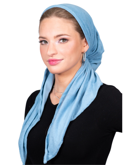 Tie Ur Knot Terry Denim Adjustable Pre-Tied Bandanna myselflingerie.com