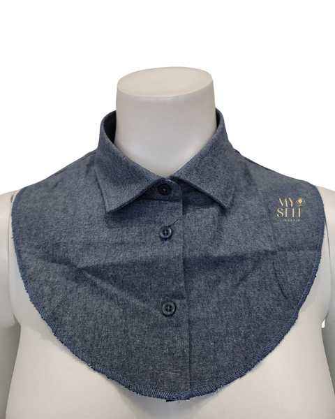 Blooks Pink 9142 Chambray Denim Pointed Collar with Extension myselflingerie.com