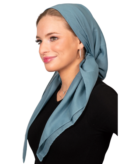 Tie Ur Knot Solid Slate Blue Triangle with Full Non Slip Grip myselflingerie.com