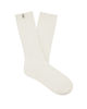 UGG 1014832 White Rib Knit Slouchy Crew Socks myselflingerie.com