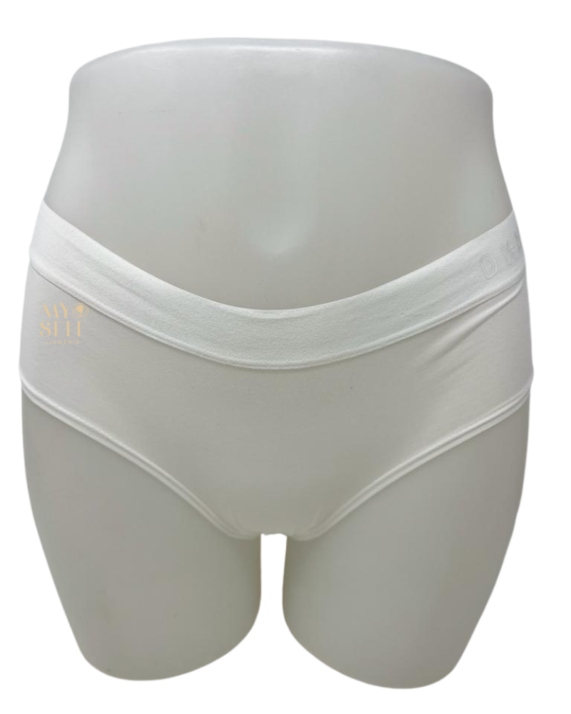 DKNY DK5005 White Classic DKNY Cotton Bikini myselflingerie.com