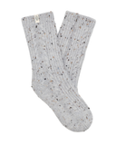 UGG Grey Speckled Radell Cable Knit Crew Socks