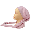 Solid Shimmer Light Pink Pre-Tied Bandanna with Full Non Slip Grip