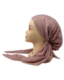 Solid Light Soft Pink Pre-Tied Bandanna with Full Non Slip Grip