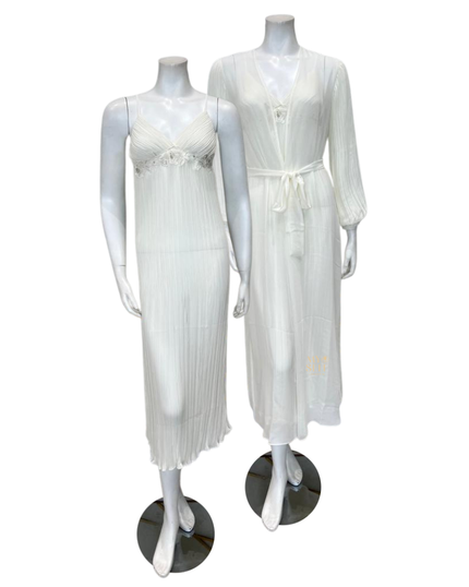 Rya Collection 702 + 703 Ivory True Love Gown & Robe Set myselflingerie.com