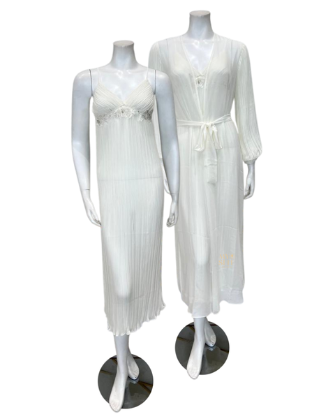 Rya Collection 702 + 703 Ivory True Love Gown & Robe Set myselflingerie.com