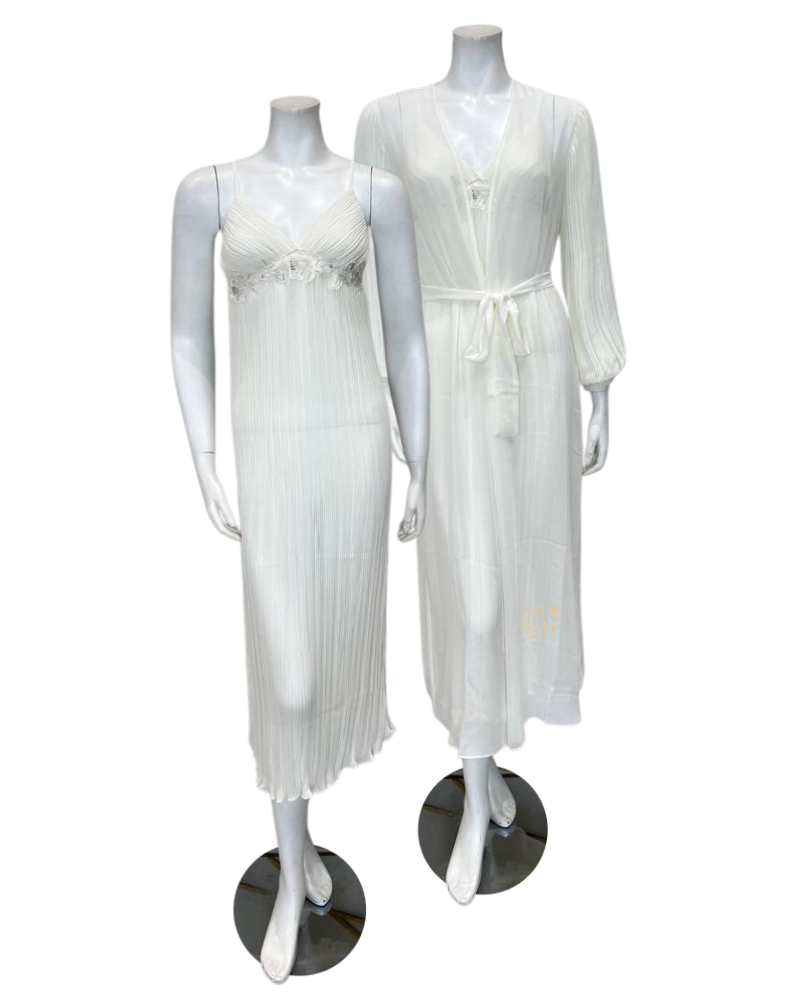 Rya Collection 702 + 703 Ivory True Love Gown & Robe Set myselflingerie.com