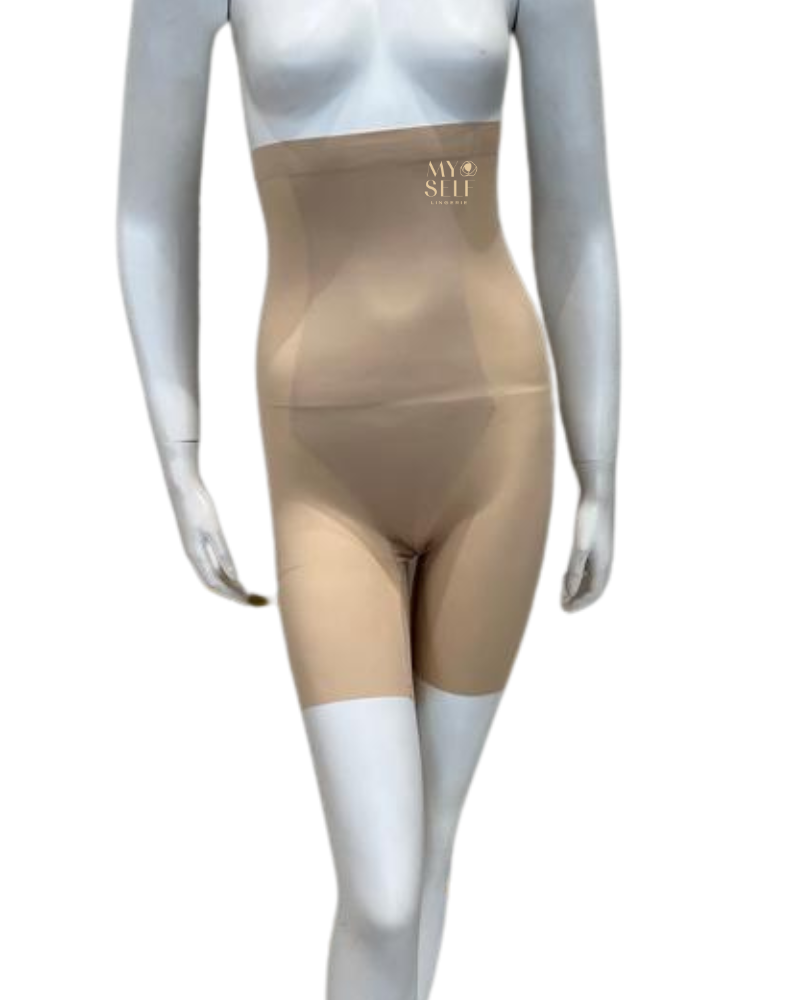 Body Beautiful 1343 Nude Extra Hi Waisted Shaper with Legs