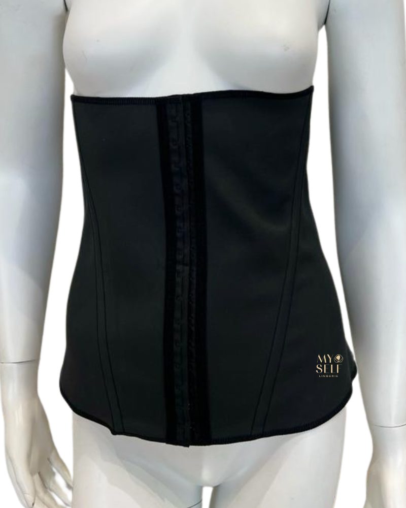 Squeem 26PW Black Waist Cincher myselflingerie.com