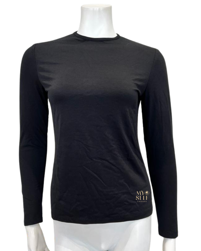 Liliana S5536-MAN Long Sleeve Rayon Bias Cut Shell myselflingerie.com