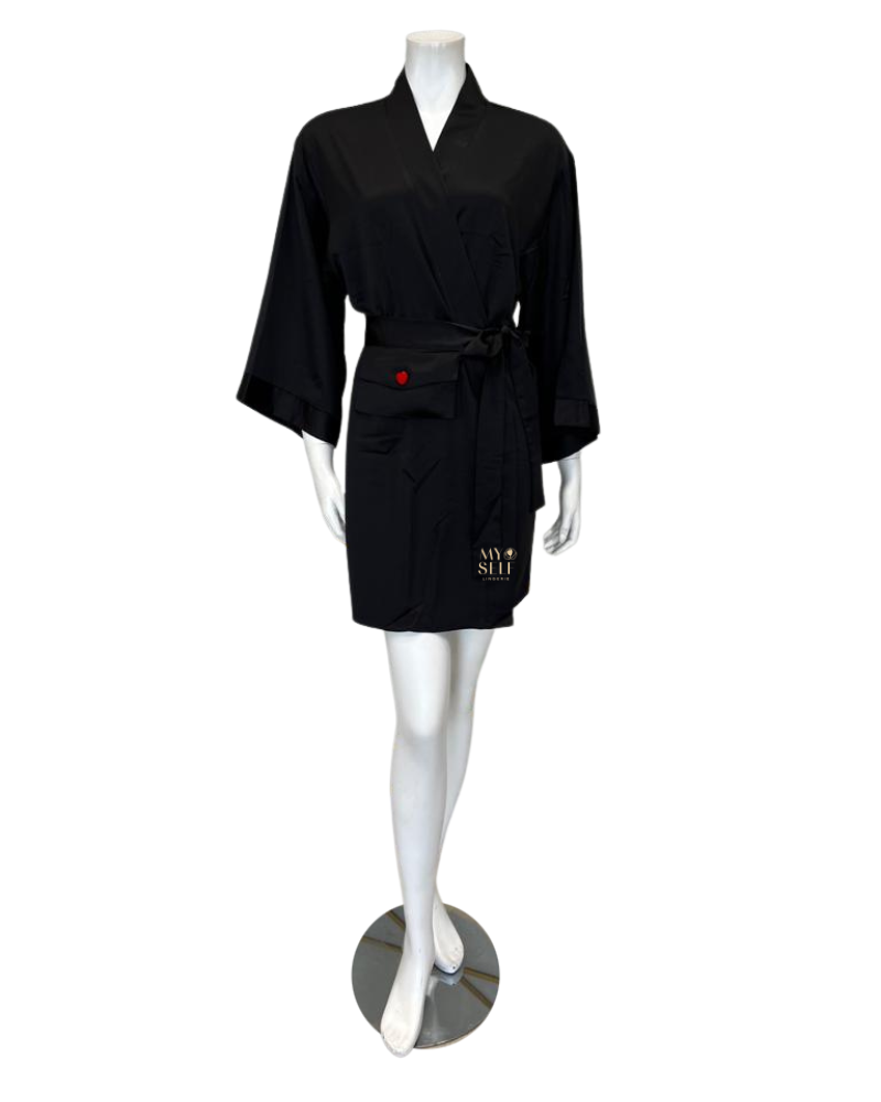 Rya Collection 602 Love Letter Black Cover Up myselflingerie.com