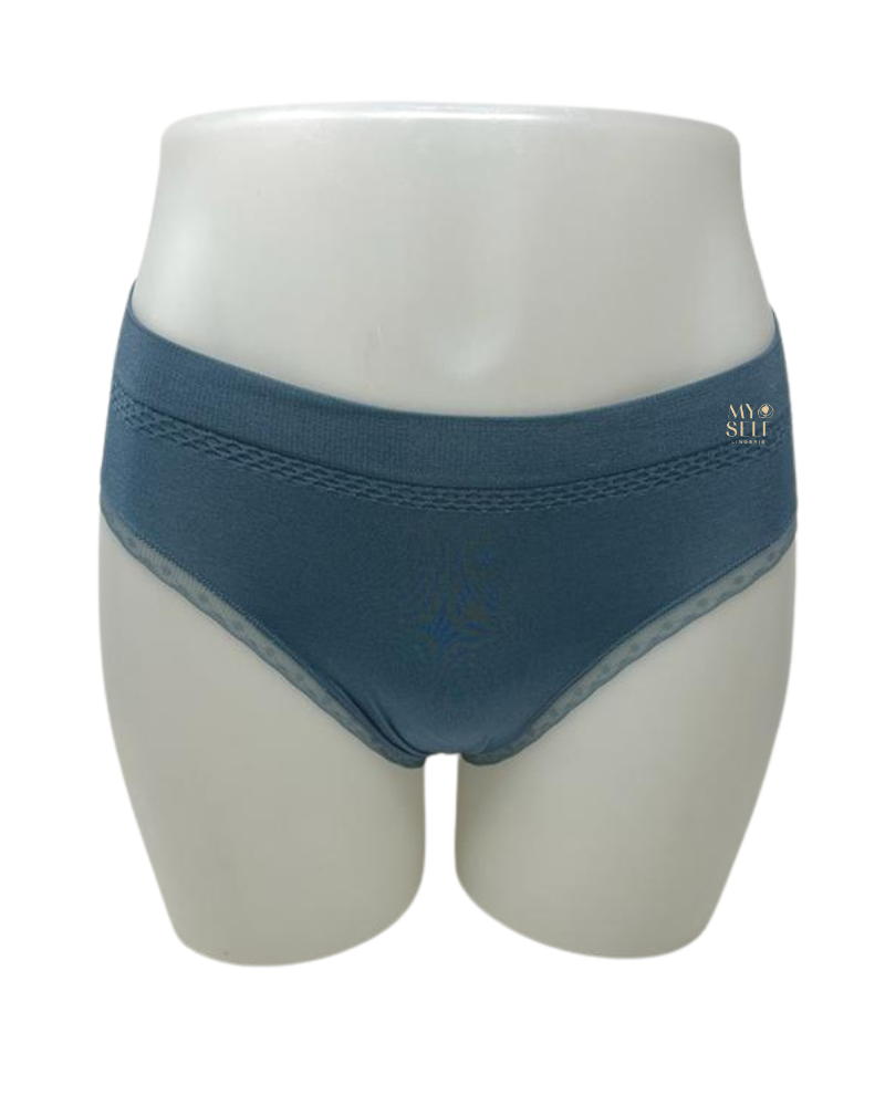 Wacoal 873374 Bluestone B-Smooth Seamless Bikini with Lace myselflingerie.com