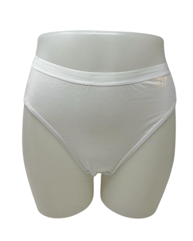 Elita EL4040 White Cotton Hipster myselflingerie.com