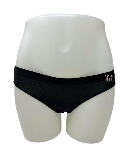 Elita EL2000 Black Cotton Bikini myselflingerie.com