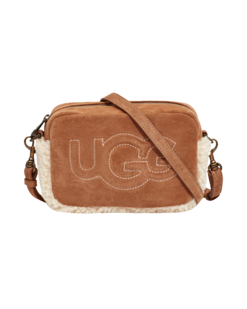 UGG 1113870 Janey II Chestnut Sheepskin Crossbody Handbag myselflingerie