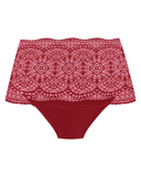 Fantasie FL2330 Red Lace Ease Invisible Stretch Nylon Full Brief myselflingerie.com