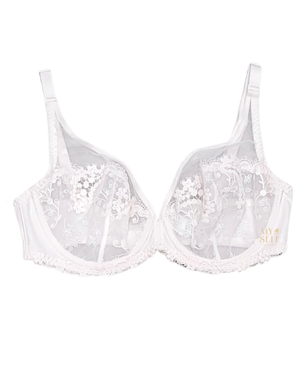 Simone Perele 12B319 Blush Wish Sheer Plunge Underwire Bra myselflingerie.com