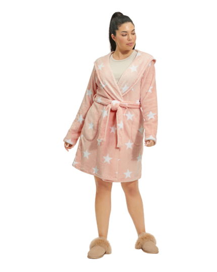 UGG UA5358W Lotus Blossom Star Fleece Miranda Wrap Robe myselflingerie.com