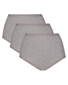 Gemsli Grey Cotton Briefs 3 Pk