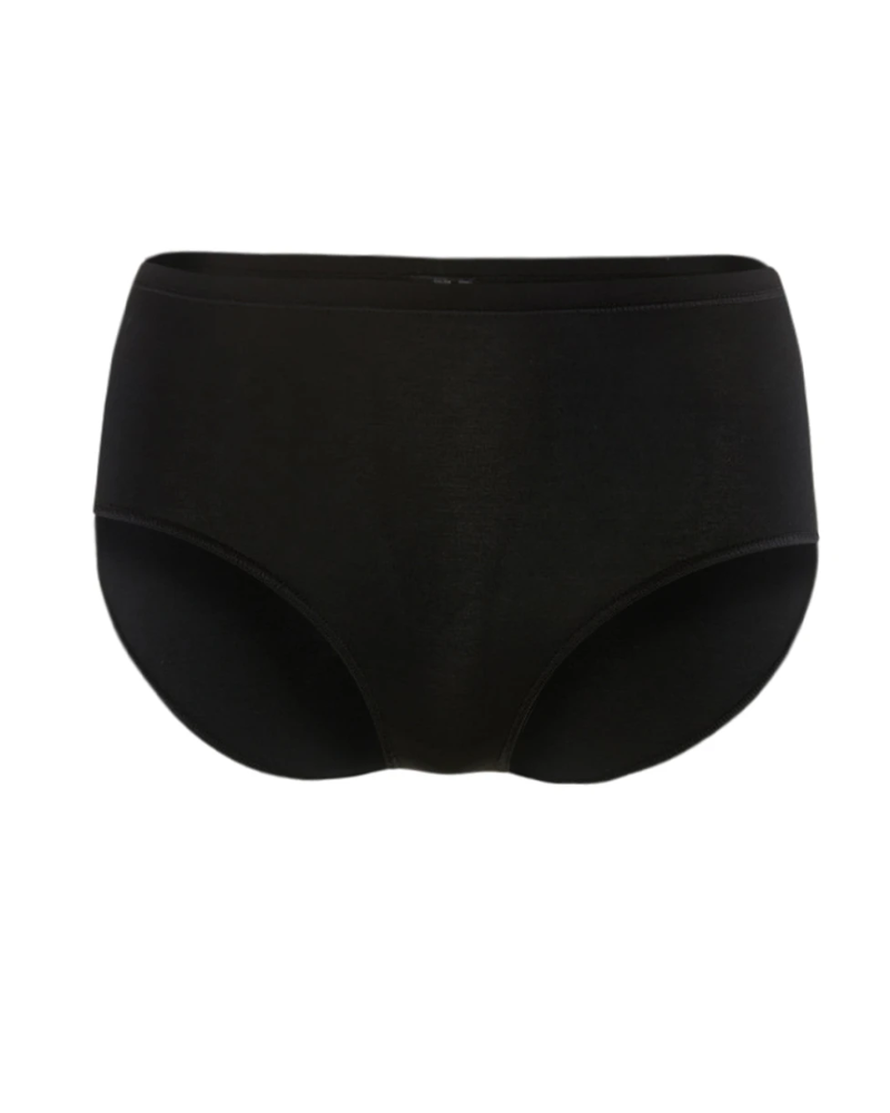 Calida 21375 #992 Black Natural Comfort Cotton Full Brief myselflingerie.com