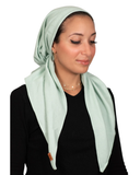 Tie Ur Knot Waffle Knit Sage Adjustable Pre-Tied Bandanna with Full Non Slip Grip