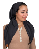 Tie Ur Knot Waffle Knit Charcoal Adjustable Pre-Tied Bandanna with Full Non Slip Grip myselflingerie.com