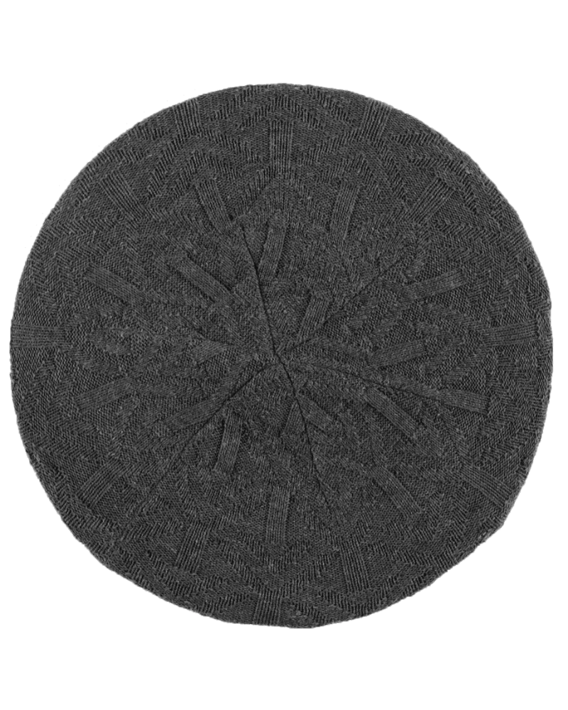 Lizi Headwear ARCL Charcoal Arrow Lined Knit Chenille myselflingerie.com