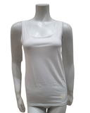 12175 #001 White Sleeveless Cotton Undershirt Tank Top