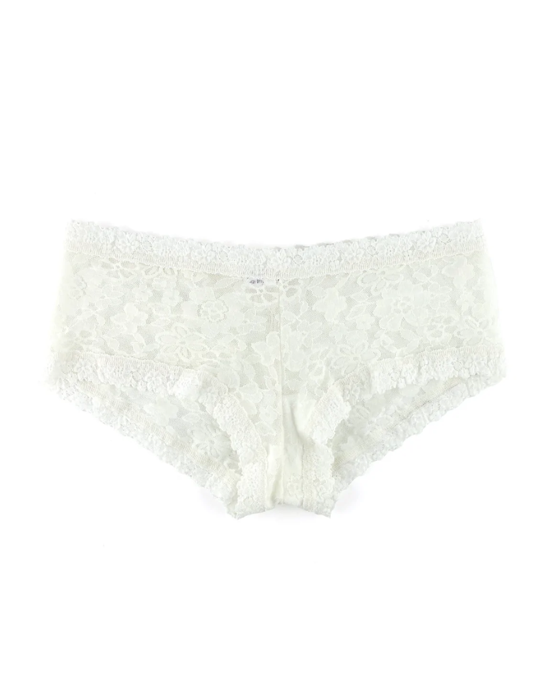 Hanky Panky 771201 Marshmallow Daily Lace Boyshort myselflingerie.com