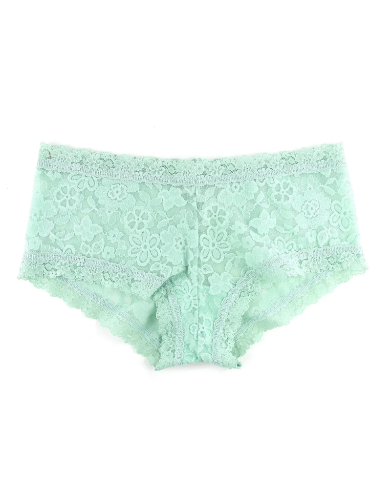 Hanky Panky 771201 Cool Sage Green Daily Lace Boyshort myselflingerie.com