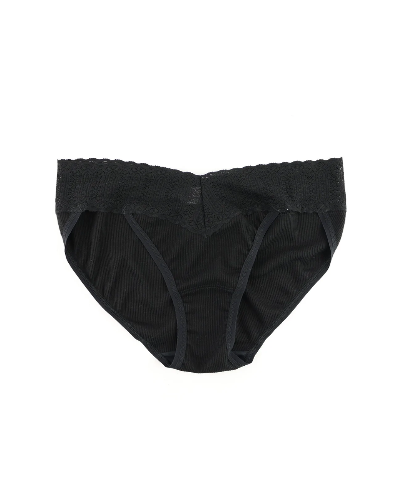 Hanky Panky 672371 Black Eco Rx V-kini myselflingerie.com
