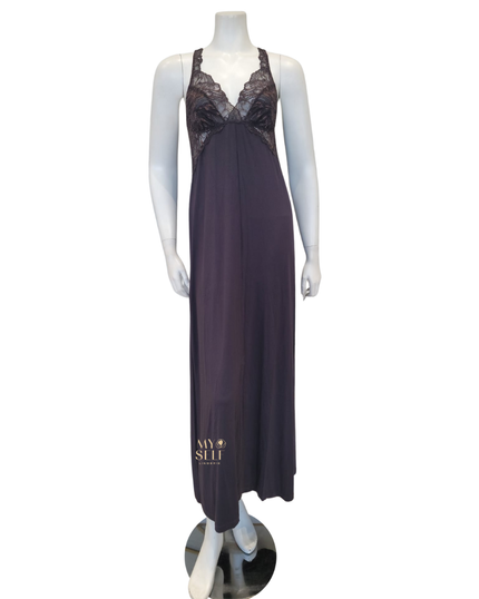 Fleur't 6033 Shale Indulgence Lace Bustier Gown myselflingerie.com