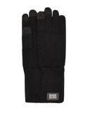 UGG Black One Size Pop Cuff Knit Gloves with Touch
