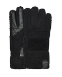 UGG 21645 Black Sherpa Gloves with Palm Patch myselflingerie.com