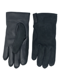 UGG Black Leather Clamshell Logo Men's Gloves