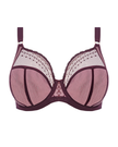 Elomi 8900 Wine Diamond Matilda Plunge Underwire Bra myselflingerie.com