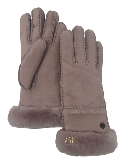 UGG 17371 Cliff Sheepskin Seamed Gloves myselflingerie.com
