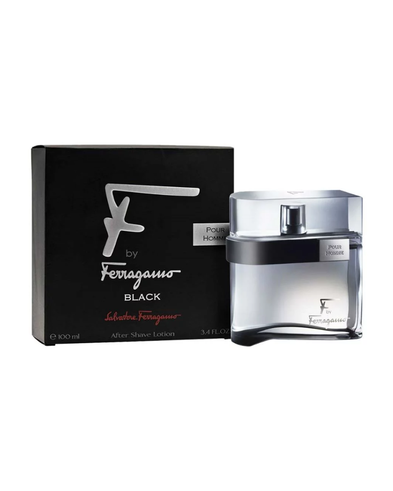 Salvatore Ferragamo F by Ferragamo Black Men's Eau deToilette 3.4 Oz