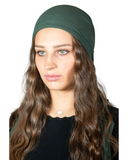 Tie Ur Knot Ribbed Olive Adjustable Pre-Tied Bandanna with Full Non Slip Grip myselflingerie.com