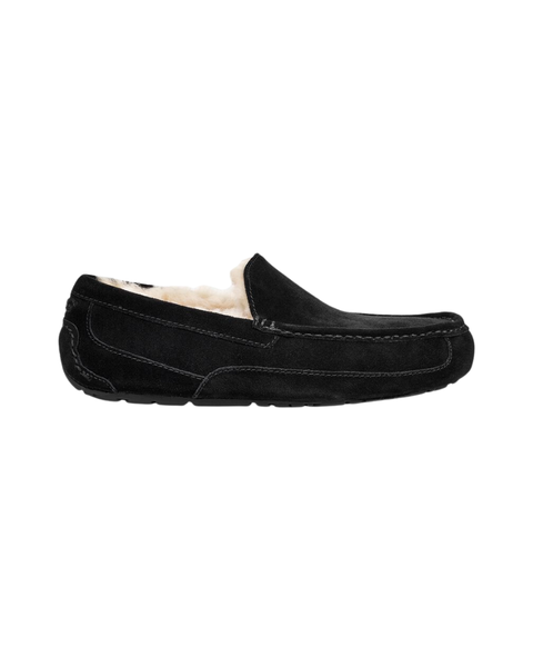 UGG Black Ascot Men's Slippers myselflingerie.com