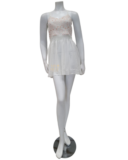 Rya Collection 582 + 583 Ivory Lush Chemise and Cover Up Set myselflingerie.com