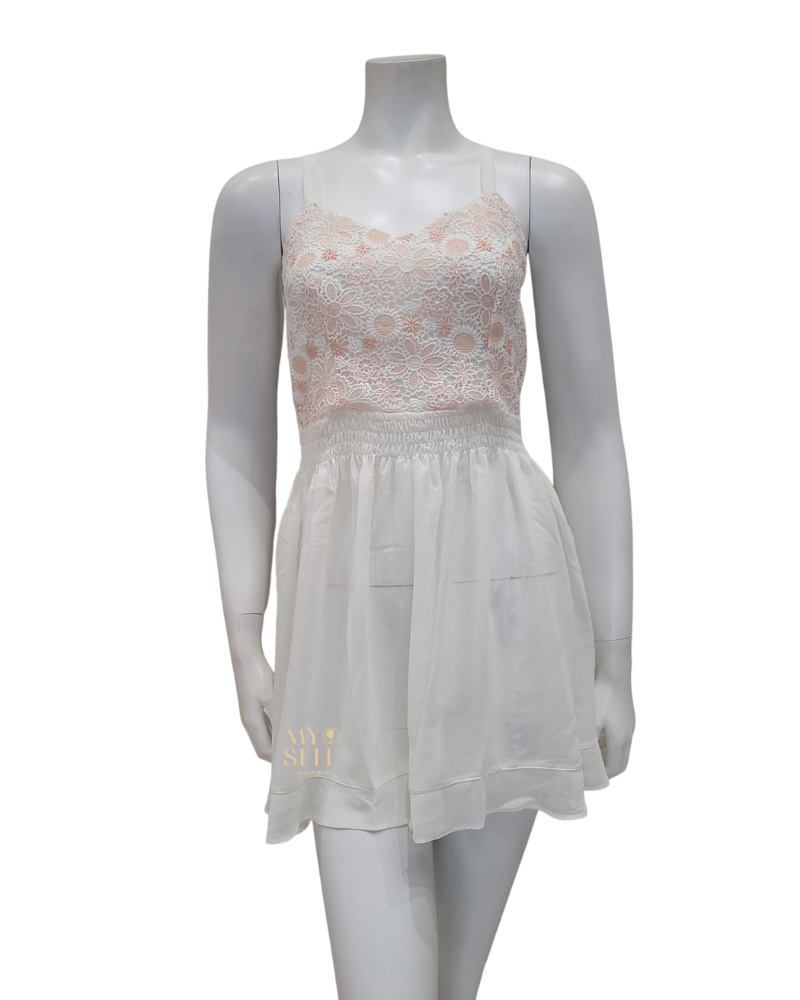 Rya Collection 582 + 583 Ivory Lush Chemise and Cover Up Set myselflingerie.com