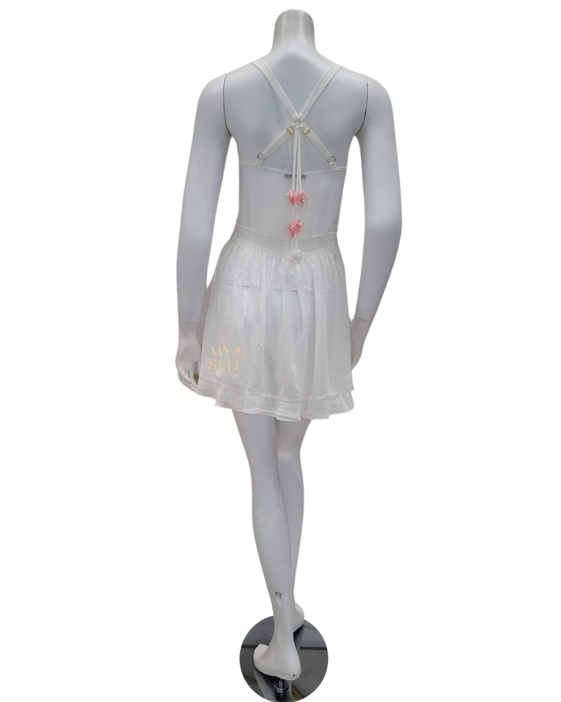 Rya Collection 582 + 583 Ivory Lush Chemise and Cover Up Set myselflingerie.com