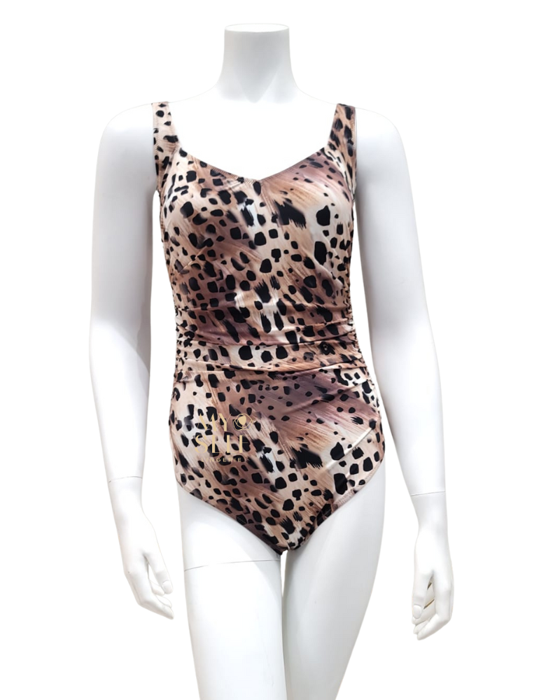 Gottex 22AE174U Leopard Full Coverage Bathing Suit – myselflingerie.com