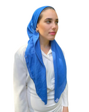 Scarf Bar SB Classic Solid Cobalt Pre-Tied Bandanna with Full Grip myselflingerie.com