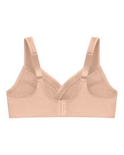 Glamorise 1003 Cafe MagicLift Minimizer Wire Free Bra myselflingerie.com