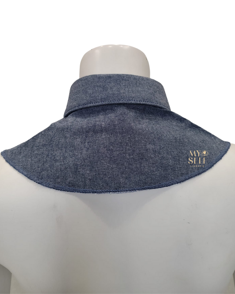 Blooks Pink 9142 Chambray Denim Pointed Collar with Extension myselflingerie.com