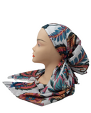 Nicsessories Sunset Paisley Pre-Tied Bandanna with Full Non Slip Grip