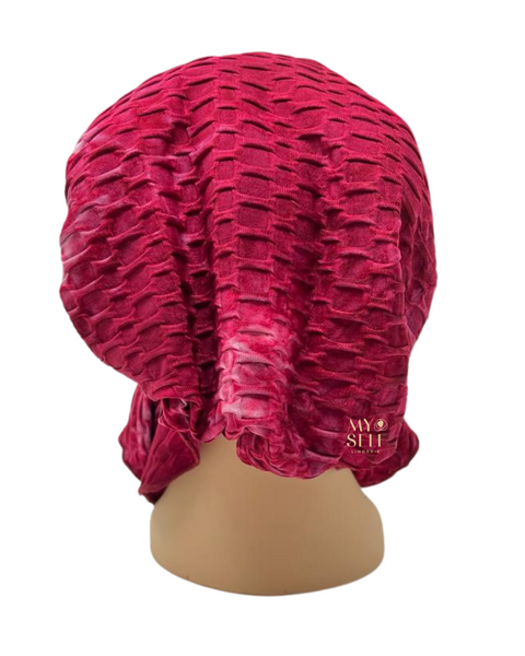 Ahead PM2177 Wine Jacquard Tie Dye Lined Pre-Tied Bandanna myselflingerie.com